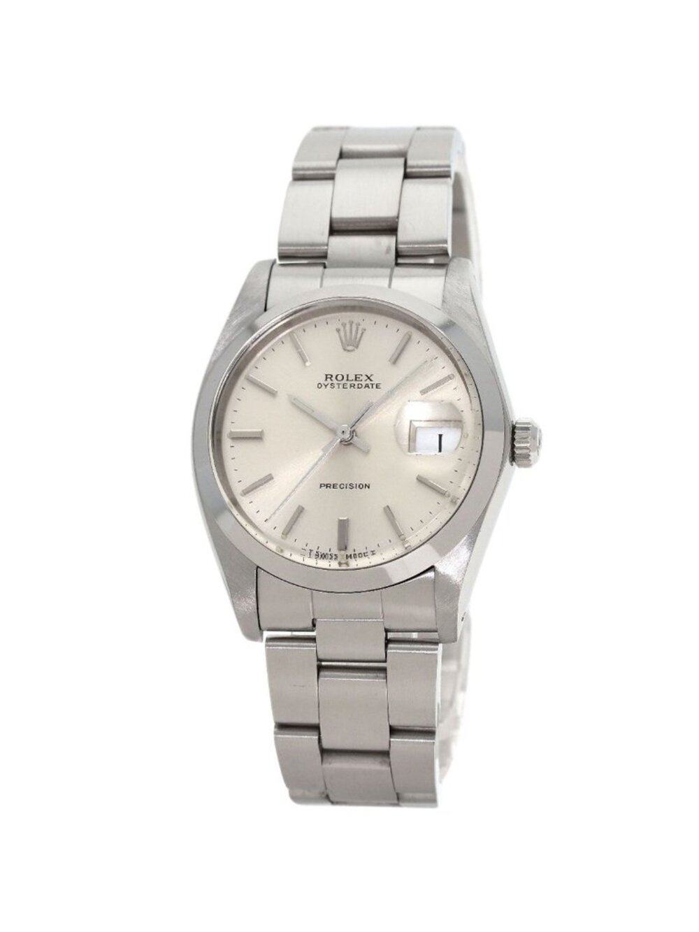 Rolex Oyster Date Precision Vintage Watch SS